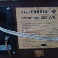 TELEFUNKEN contessa 205 WK, снимка 15 - Радиокасетофони, транзистори - 30005516