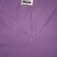 Лилава памучна тениска, снимка 2 - Тениски - 30824308