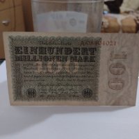 Райх банкнота - Германия - 100 Милиона марки / 1923 година - 17956, снимка 6 - Нумизматика и бонистика - 31032100