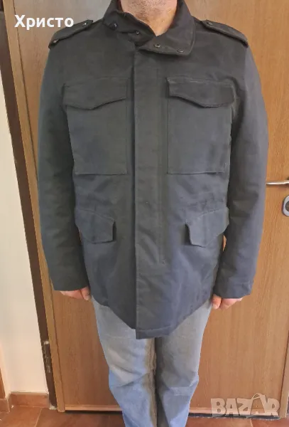 мъжко тъмно синьо яке Reserved XXL чисто ново, срещу вятър и дъжд, топли пази супер, снимка 1