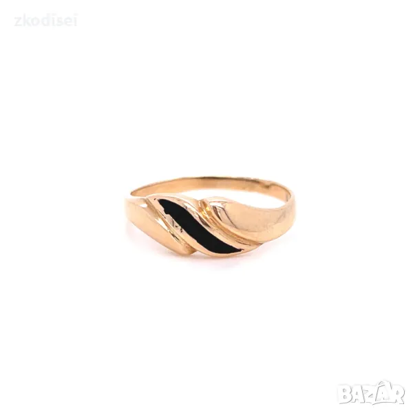 Златен дамски пръстен 1,80гр. размер:55 14кр. проба:585 модел:31996-1, снимка 1