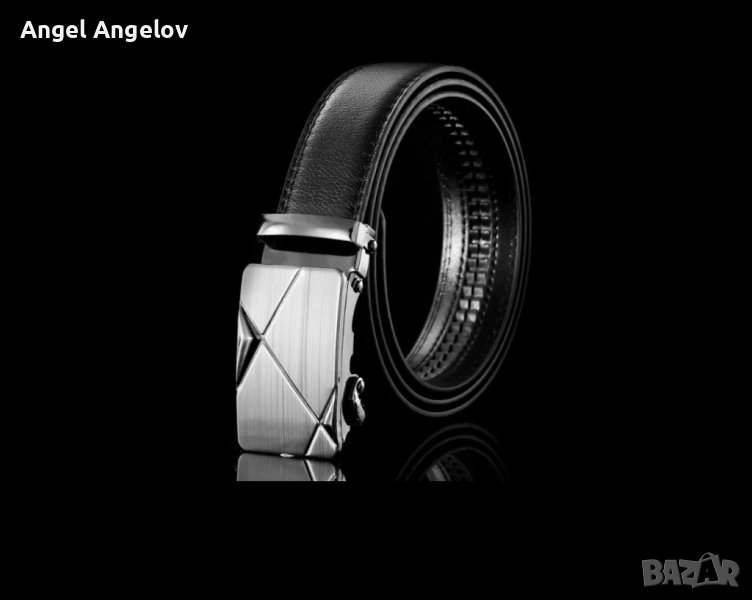 Мъжки колани в бизнес стил .Черна каишка от изкуствена кожа .Мъжки колани с автоматична катарама . , снимка 1