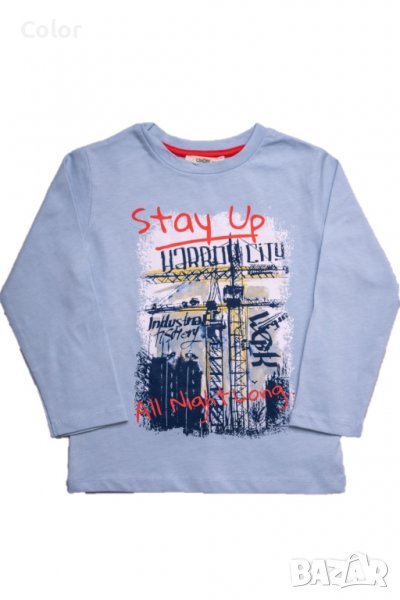 Тънка памучна блуза за момче Cikoby – 100% памук, снимка 1