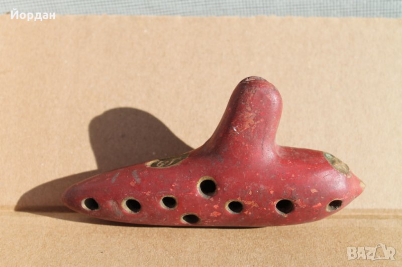 Детска керамична свирка с печат на майстора, снимка 1