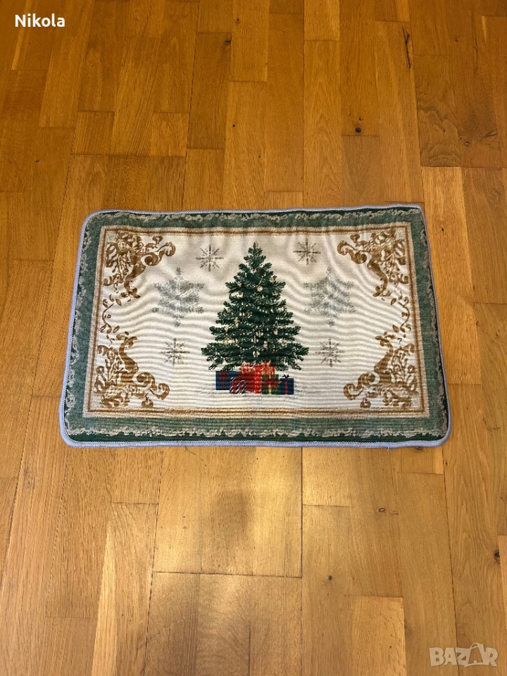 Килим с изображение на Коледна елха, снимка 1