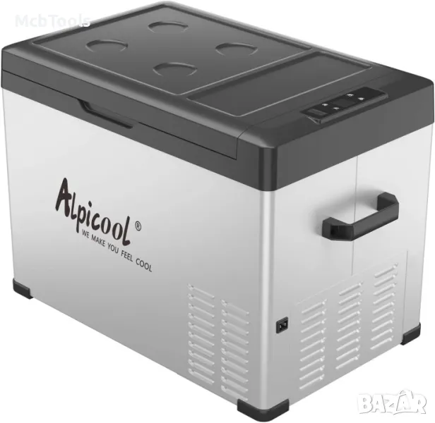 AlpiCool 40L Портативен Компресорен хладилник 40 литра 12V 24V 220V, снимка 1