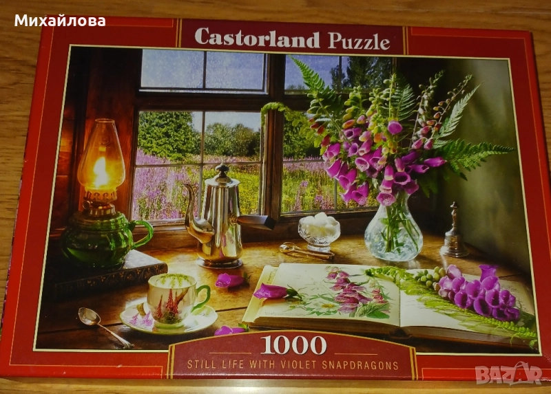 Пъзел Castorland, Натюрморт с цветя, 1000 части, снимка 1