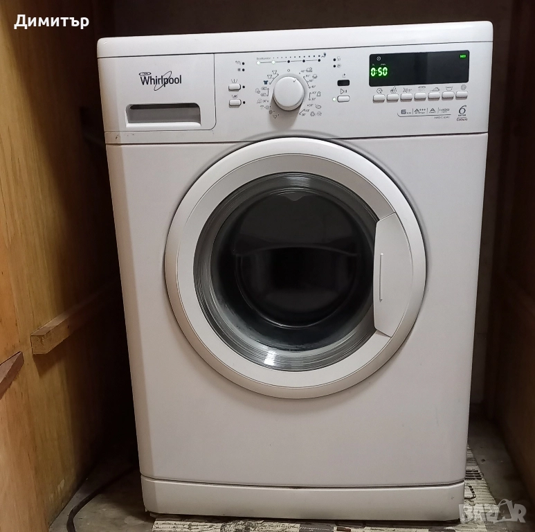 пералня Whirlpool AWO/C6340 6sense в отлично състояние. Клас А+++ 6кг,1400 оборота , снимка 1