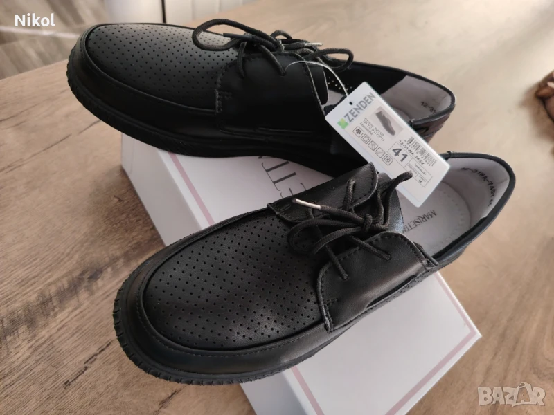 Обувки от естествена кожа No 41, снимка 1