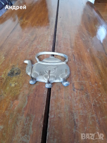 Стара месингова закачалка за кърпи, снимка 1