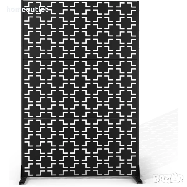 ПРОМОЦИЯ Елегантен параван от поцинкована стомана FENCY SUUS-DXB-S180120-B-S073, снимка 1