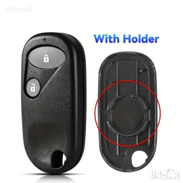 Kутийка за дистанционно с 2 бутона за Honda Accord, Civic, CR-V, Jazz и др., снимка 1