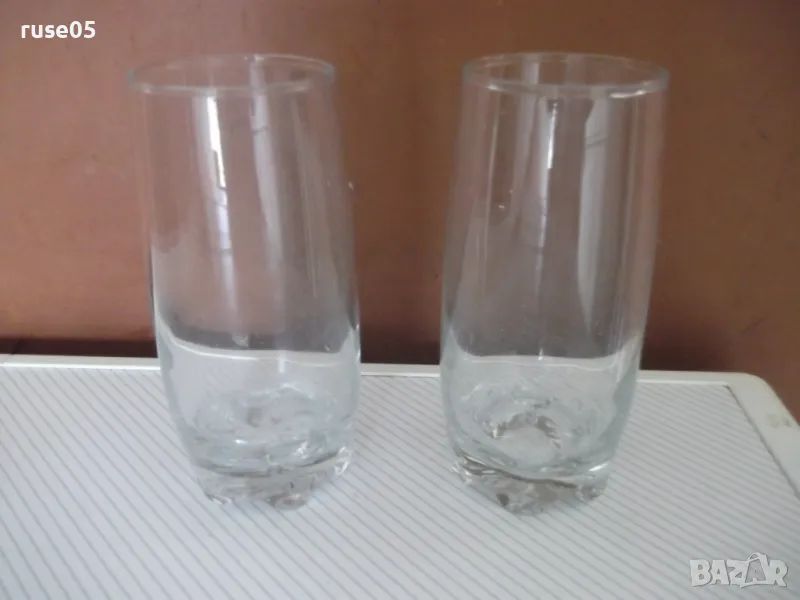 Лот от 2 бр. стъклени чаши, снимка 1