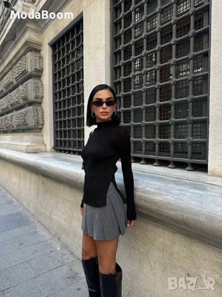 Дамска блуза с цепка рипс, снимка 1