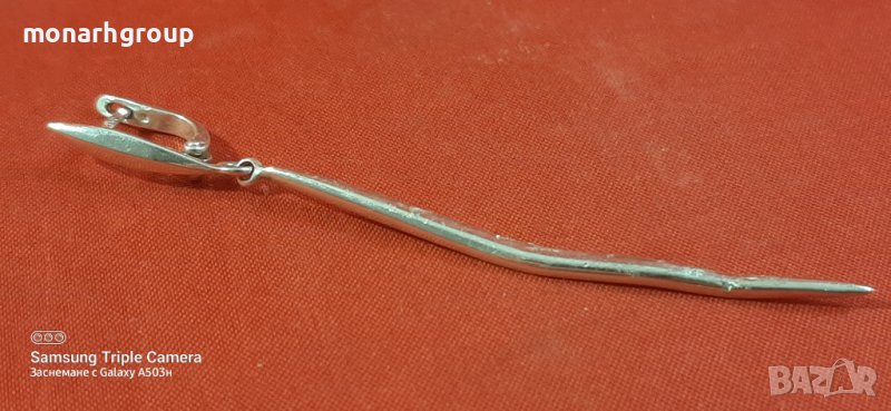 Сребърна обеца , снимка 1