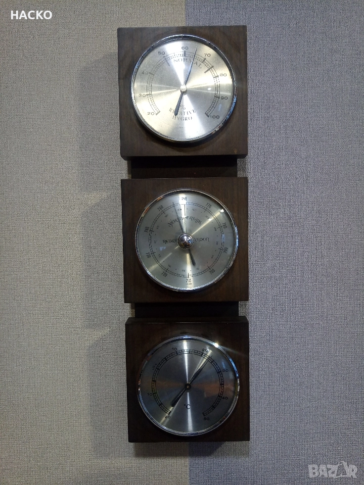 Метеорологична Станция ТЕРМОМЕТЪР,БАРОМЕТЪР И ХИГРОМЕТЪР ВНОС ОТ ГЕРМАНИЯ, снимка 1