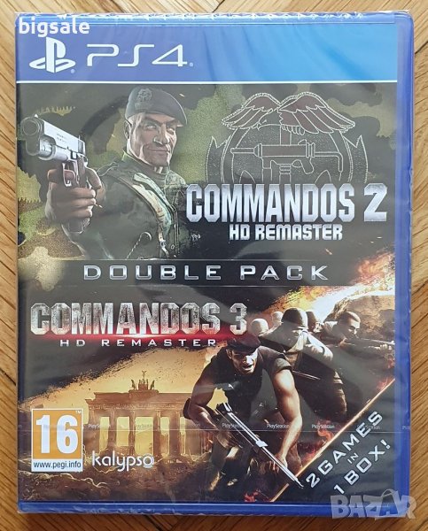 Запечатан диск Commandos 2 & 3 PS4 Playstation 4 Плейстейшън, снимка 1