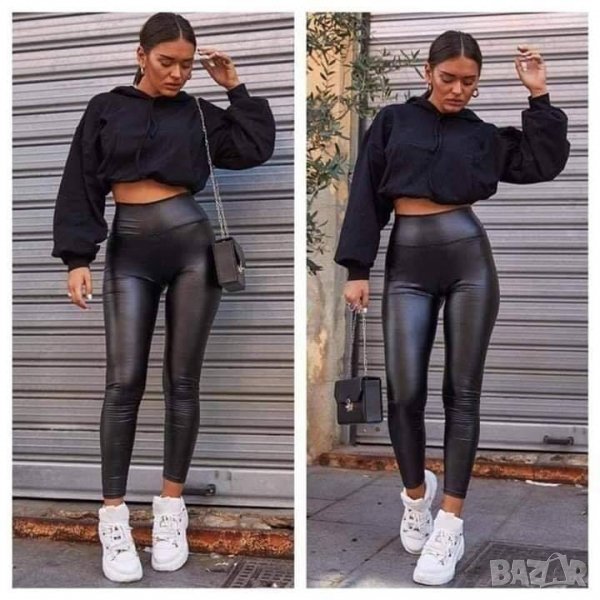  Кожен клин в черен цвят - М размер, снимка 1