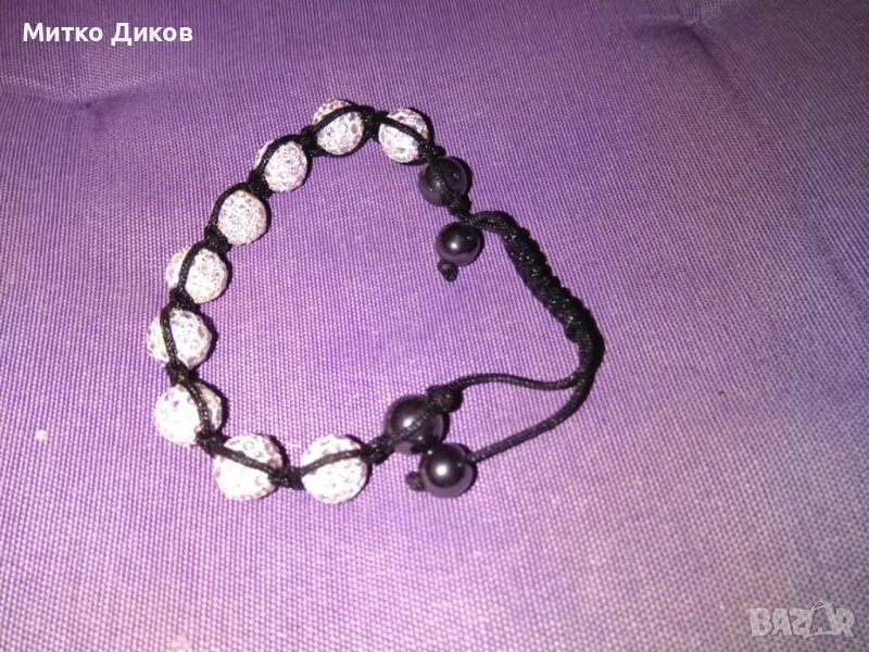 Верижка гривна за ръка сфери цирконий, снимка 1