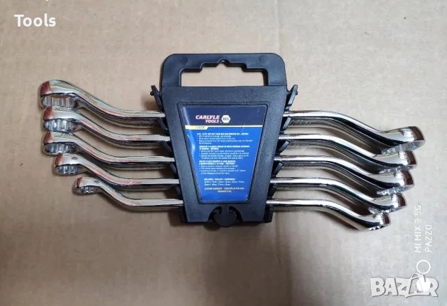 Carlyle Napa tools 5броя качествени Гаечни ключове лулa cr-v комплект, снимка 1