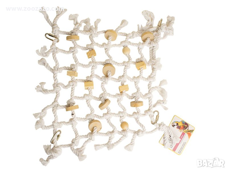 Мрежа за катерене и игра за Папагал 50/50 см. - Модел: HP21218, снимка 1