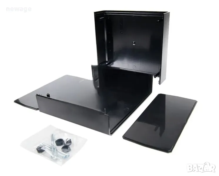 Кутия за монтаж KM-85, полистирен, черна, снимка 1