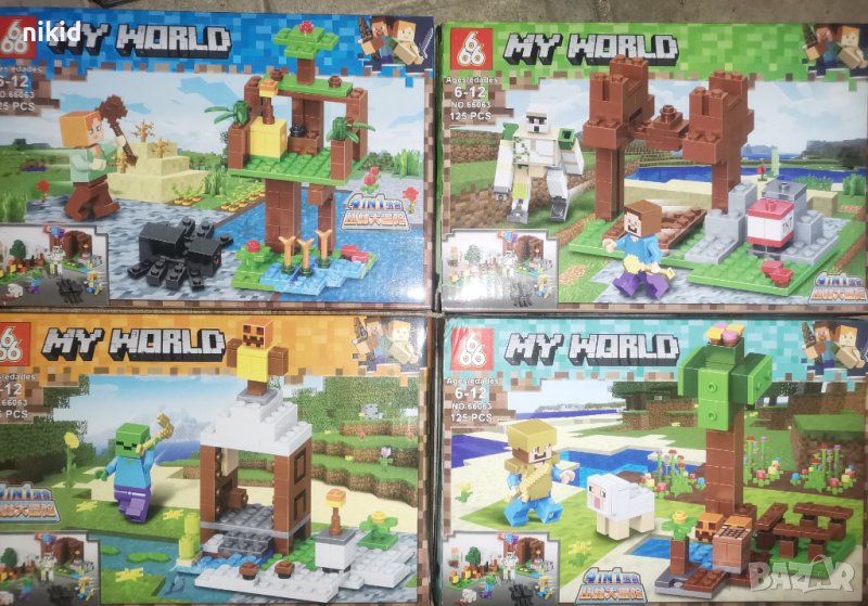 125 части Minecraft Майнкрафт фигурки Конструктор лего , снимка 1