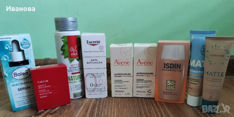 Козметика Eucerin,Avene,Isdin,Tirtir, Balea,Ina, Lumene , снимка 1