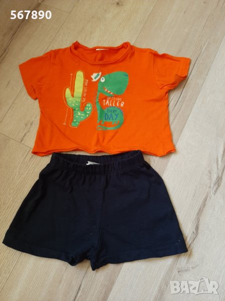 Комплект тениска и къси панталонки , снимка 1