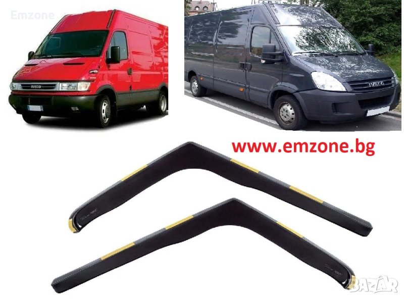 Team Heko Хеко Ветробрани въздуховоди опушени 2 броя Ивеко Дейли Iveco Daily 2000-2014, снимка 1