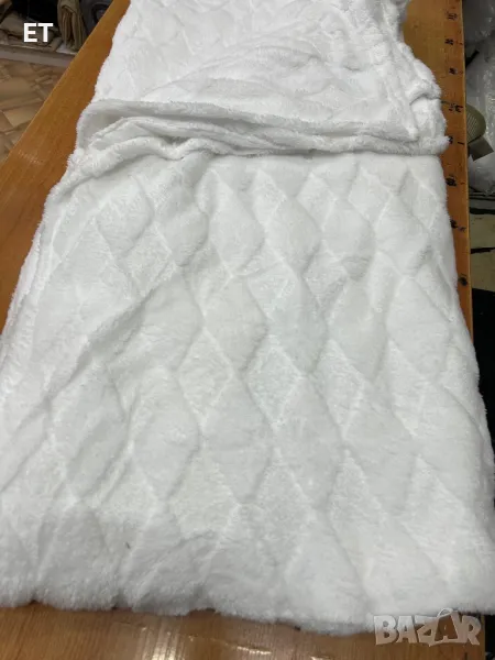бяло одеяло ,плюш,полар,микрофибър, снимка 1