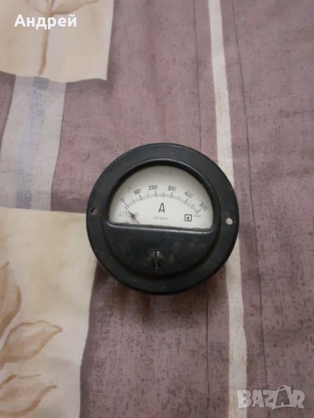 Стара измервателна система,измервателен уред,амперметър #5, снимка 1