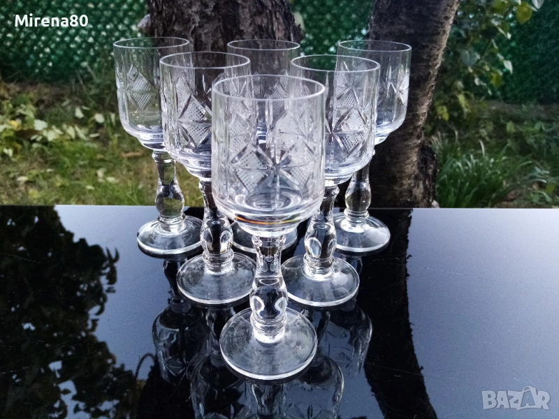* Моника ромб * - кристален сервиз за ракия !, снимка 1