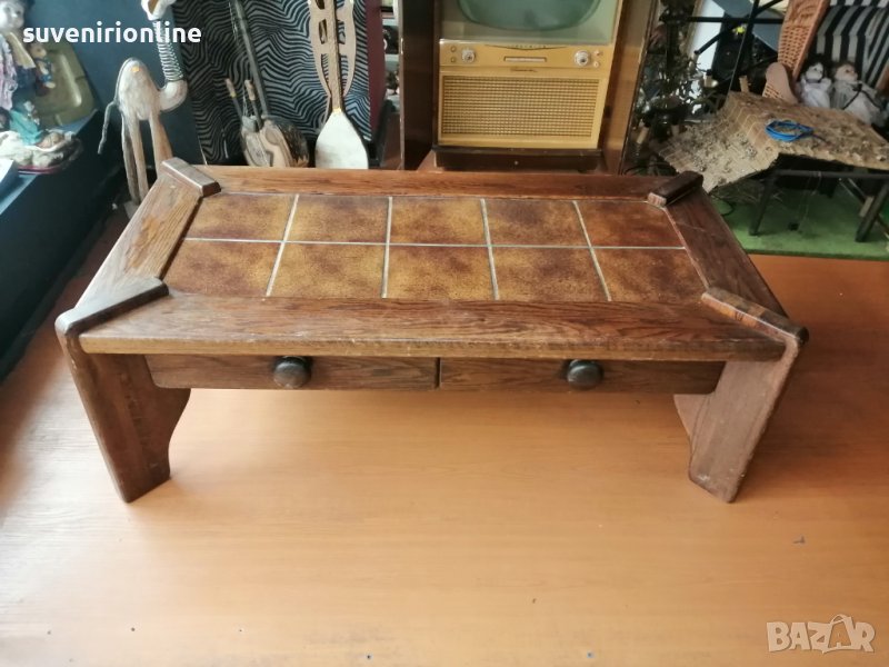 Дървена холна маса , снимка 1