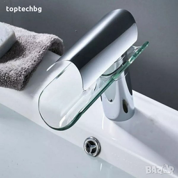 Стъклен смесител водопад !, снимка 1
