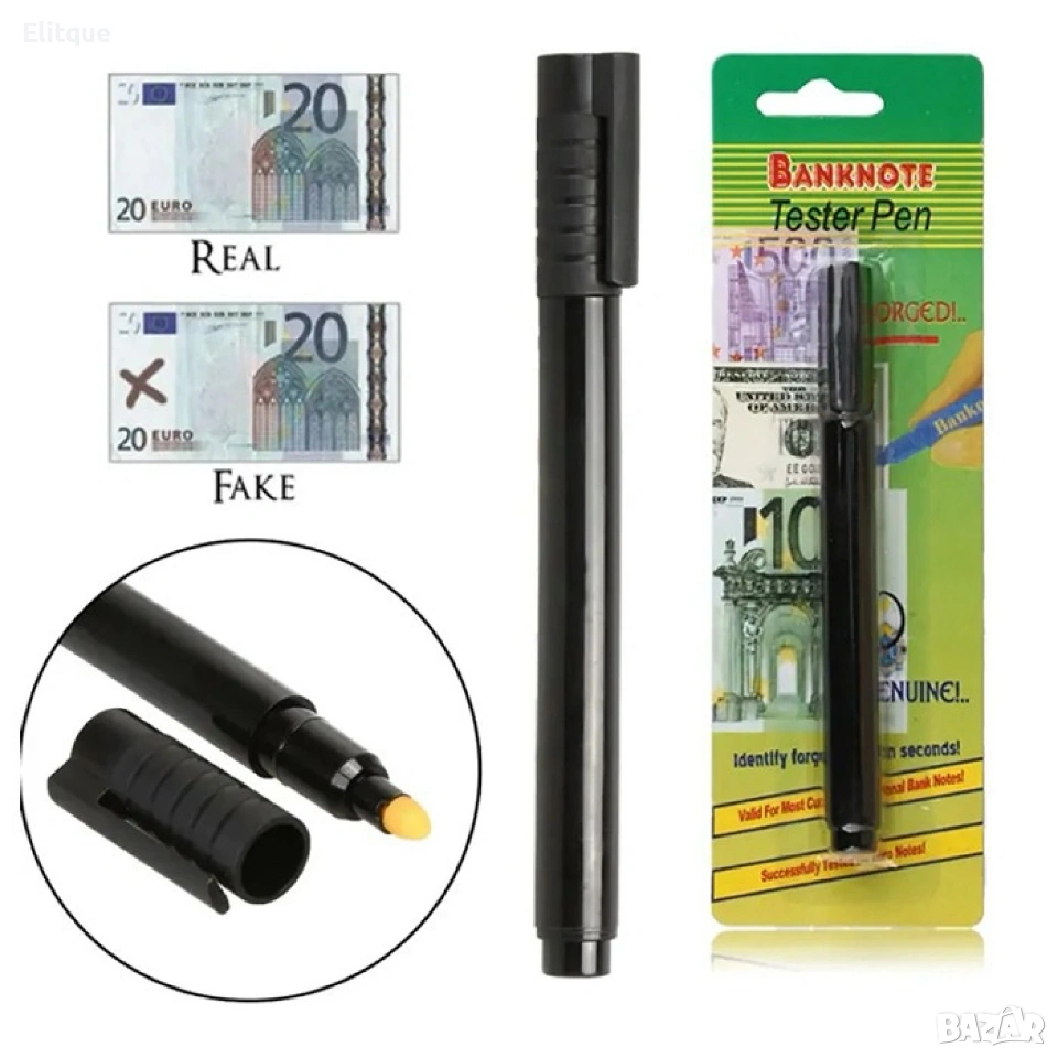 Химикал за проверка на фалшиви банкноти – бърз и надежден детектор на пари - 2502, снимка 1