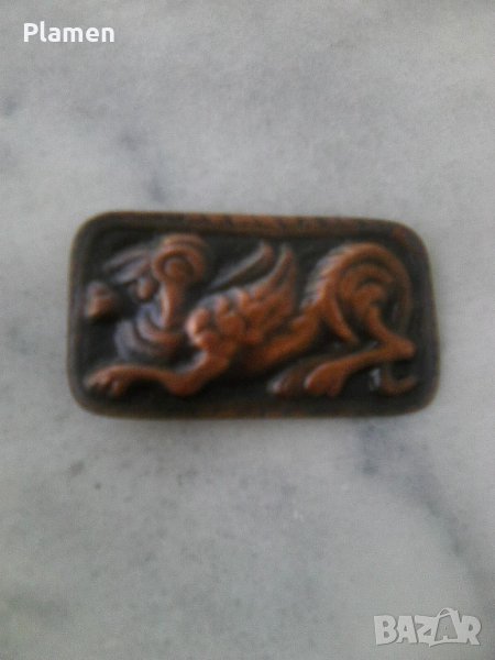 Медна брошка Ламя, снимка 1