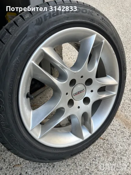 Джанти DEZENT с гуми HANKOOK 4x100 195/50R15 SEAT-SKODA-VW, снимка 1