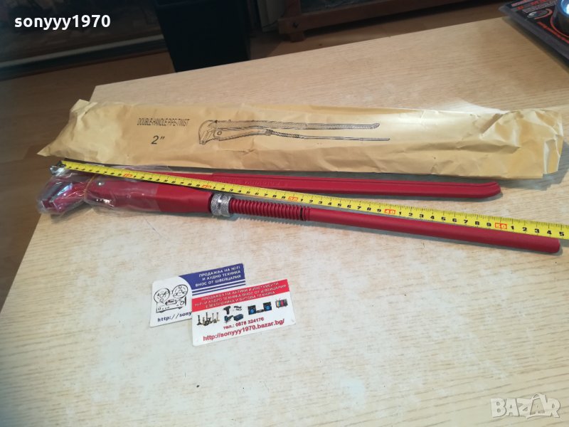 тръбен ключ 90 градуса. Цол - 2". Дължина - 54см. 1112201729, снимка 1