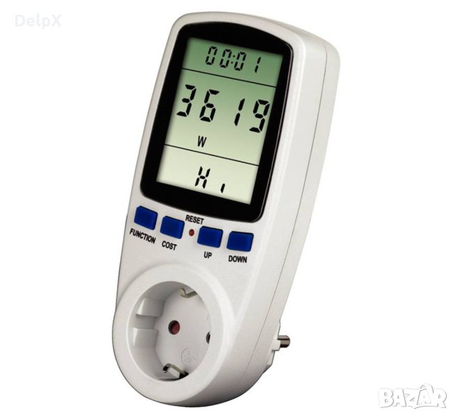 Мрежови измервател на мощност PMB02, енергомер, 220VAC, 3680W, снимка 1