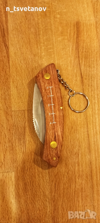 Сгъваем нож за гъби с четка, снимка 1