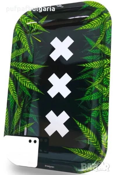 17,5 × 27,5 × 2 см - XXX Амстердам - метална тава - Best Buds, снимка 1