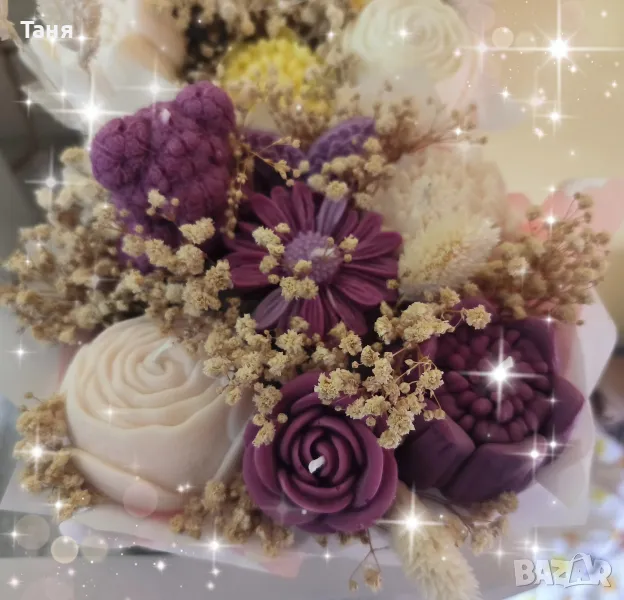 Букет от соеви свещи , снимка 1
