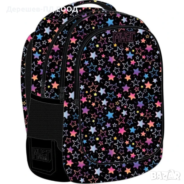 Раница с 3 ципа Hologram Stars 586523, снимка 1