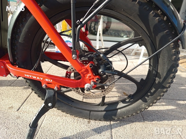 20 цола електрически алуминиев велосипед с 7 скорости усилени ляти капли амортисьори предни дискови , снимка 13 - Велосипеди - 53976594