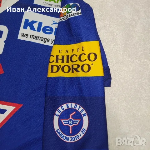 Хокейна блуза на швейцарския EHC Kloten, снимка 5 - Зимни спортове - 55743892