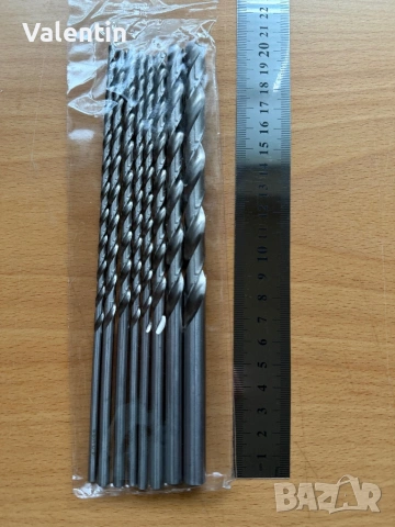 Комплект дълги свредла 200мм HSS