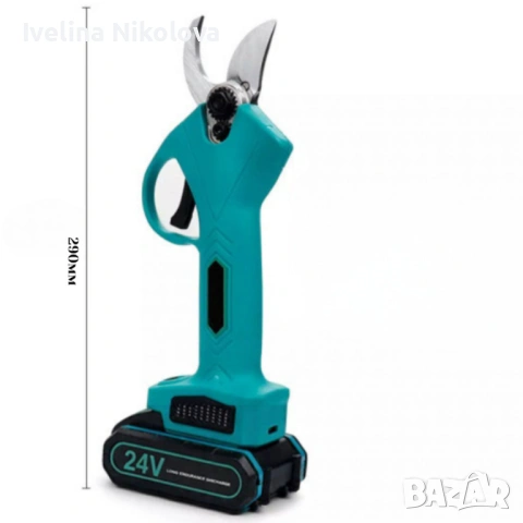 Акумулаторна безчеткова ножица в комплект с 2 батерии и куфар - компактна и прецизна, снимка 5 - Градински инструменти - 54154777