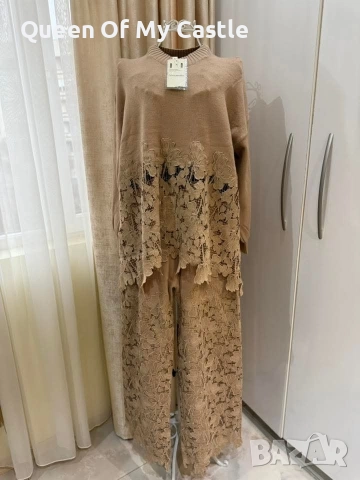 Комплект цвят капучино акцент дантела, снимка 3 - Комплекти - 52587220