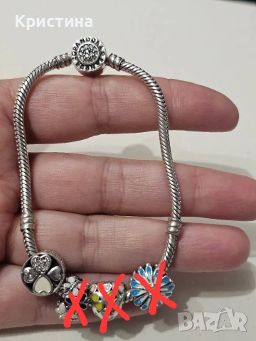 Сребърни талисмани тип Пандора, снимка 6 - Гривни - 53844846